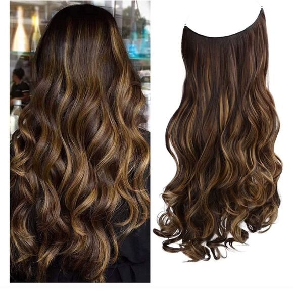 Invisible Wire Hair Extensions New - Picture 1 of 17